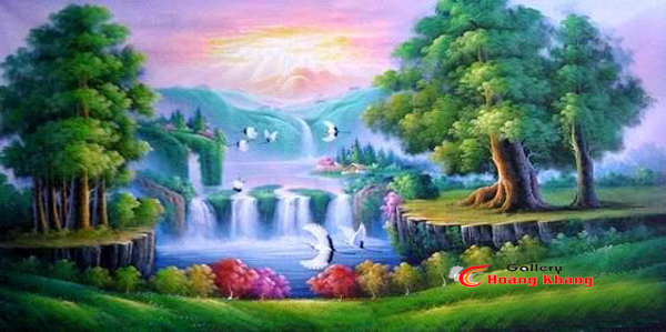 Tranh Núi - Nước - Phong Thuỷ